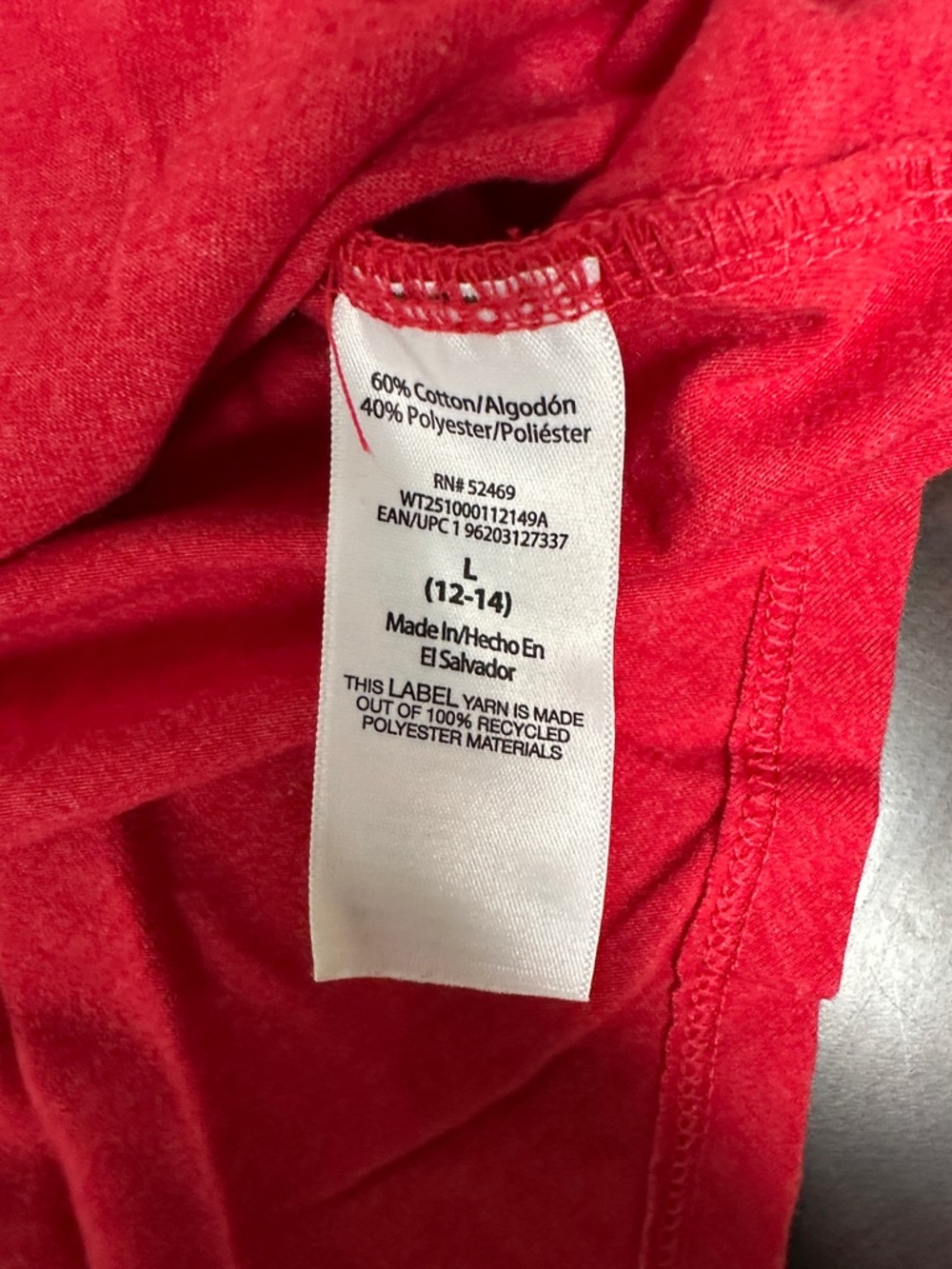 NWOT, Size L (12-14) Blessed American Red Muscle Tank - Picture 7 of 8
